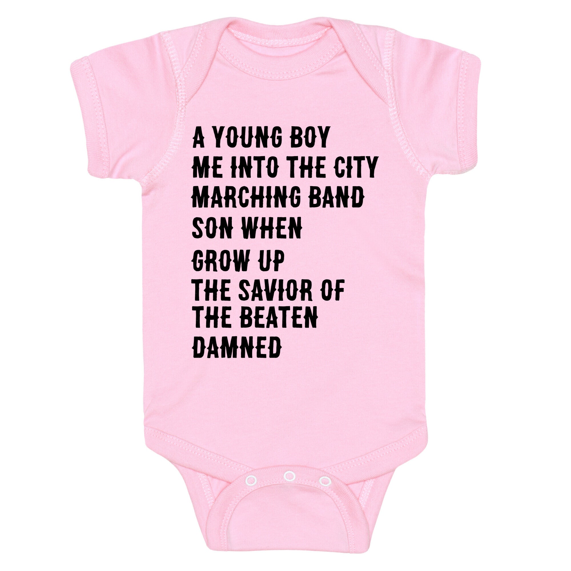 When I Was a Young Boy (2 of 2 pair) Baby One Piece